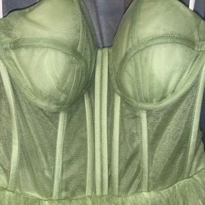 gemgrace sage green layered formal dress